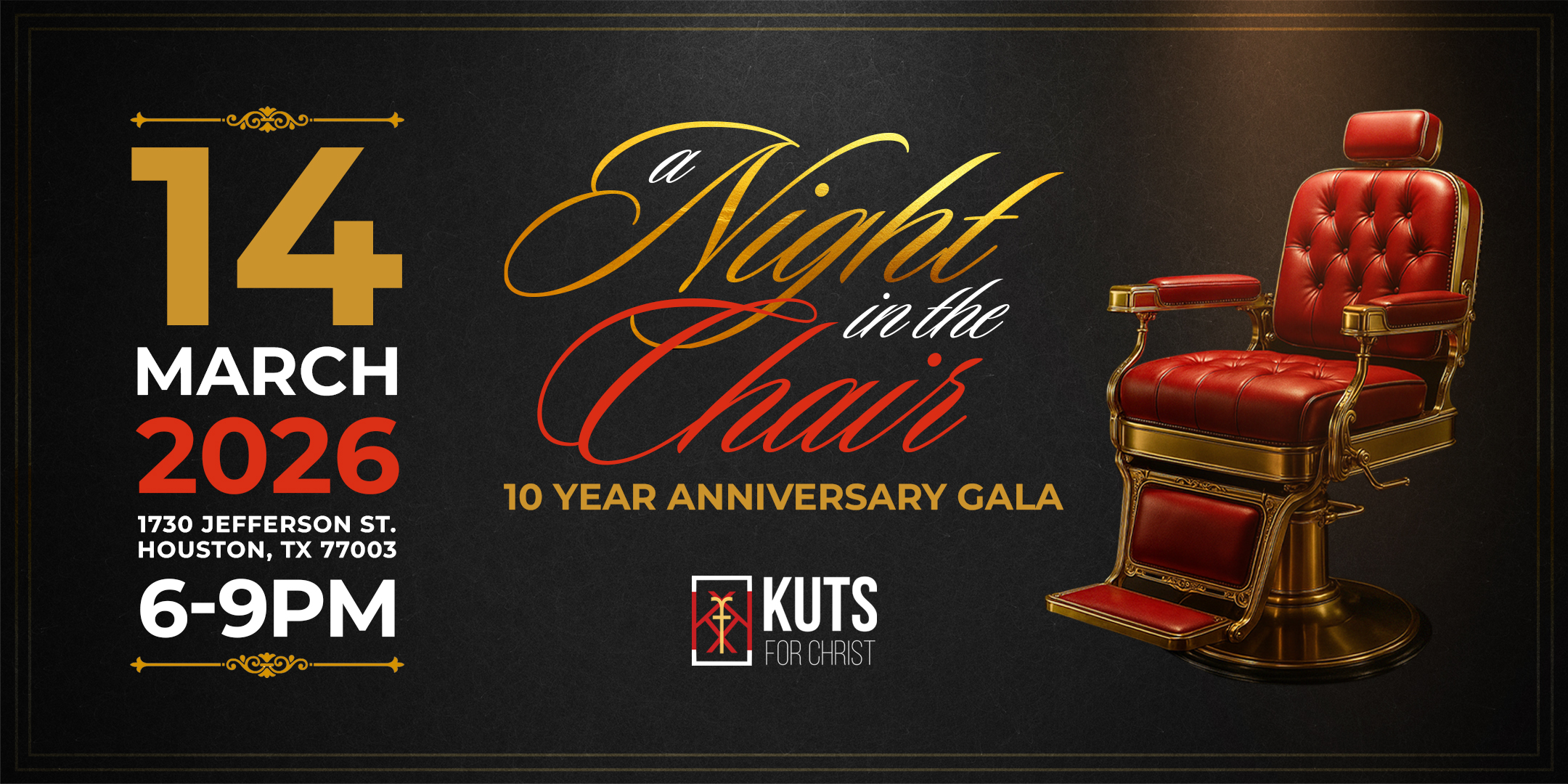 KUTS For Christ - A Night In The Chair (Save The Date Banner)